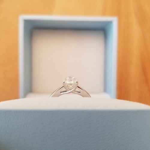 Doveggs Custom 2 Ct. Pear Shaped Astro Cut Moissanite Solitaire Engagement Ring - Picture 4 of 14