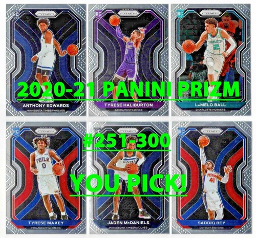 2020-21 Prizm ROOKIES #251-300 Complete Your Set $2 or 2 Card Minimum YOU PICK!