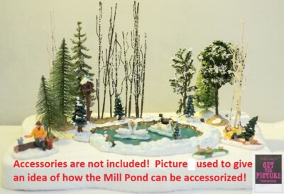 Lemax - Étang Pour Village De Noël - 6 Pièces | FindTheDeal