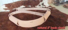 New horse tack 3" roping saddle back cinch flank natural color leather