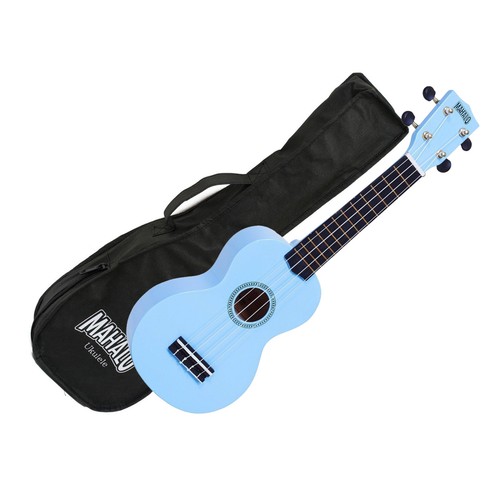 Mahalo Ukulele MR1LBU Rainbow Series LIGHT BLUE Soprano UKE W/Gig Bag - Picture 1 of 2