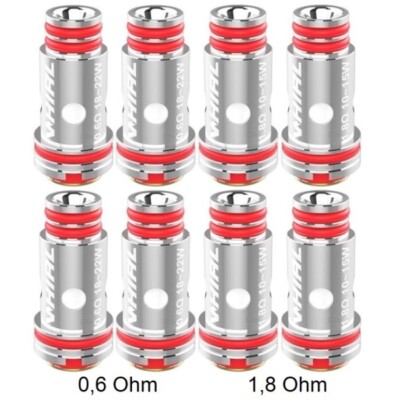 2 x 4er Pack Uwell Whirl und Whirl 2 Coil Verdampferkopf 0,6 Ohm oder 1,8 Ohm