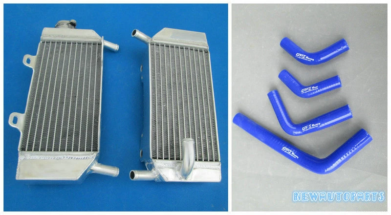 Radiador e mangueira de alumínio preto para Honda CRF250X CRF250R 2004-2013 05 06 07 08 - Imagem 4 de 4