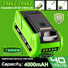 NEW 4.0AH 40V G-MAX Lithium Battery for GreenWorks 29472 29462 29462 29252 20202