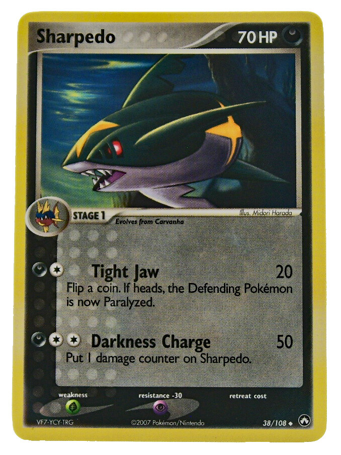 Sharpedo 38/108 Uncommon Non Holo EX Power Keepers NM With eBay Shipping
