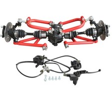 Go Kart 4WD Front Drive Shaft CV Axle Kit Suspension DIY Kit for Golf Cart Buggy