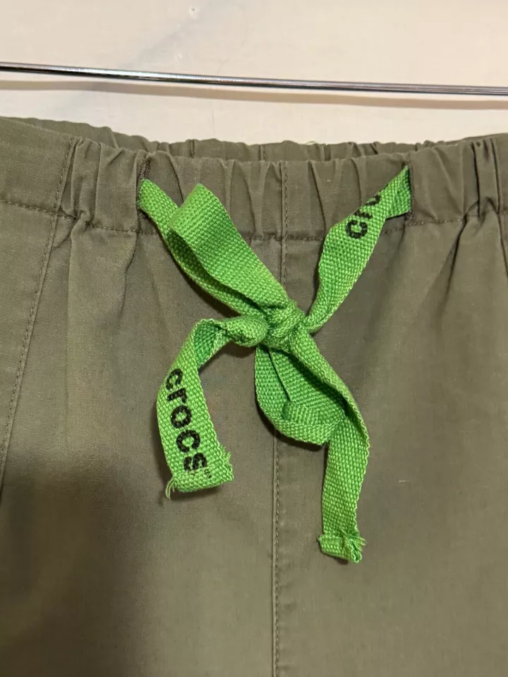 Crocs Medical Scrubs Womens Olive Green Pants Bottoms Medical Nurse Size M - Image 4 of 4