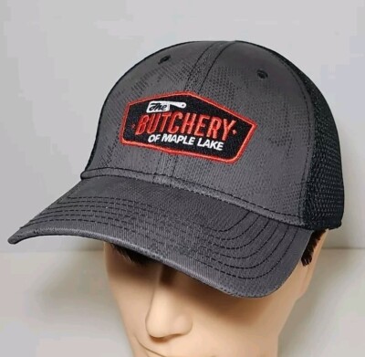 The Butchery Of Maple Lake MN Meat Butcher Shop Hat Men One Size Stretch Cap