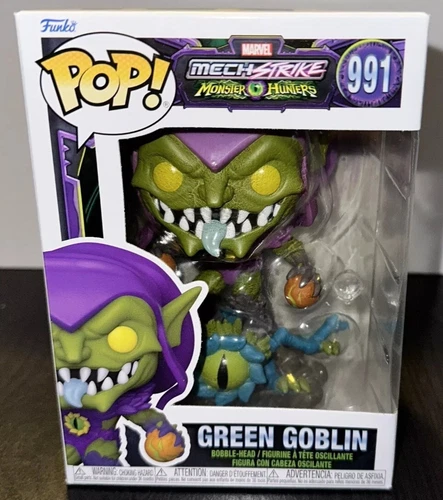 Funko Pop! Marvel MechStrike Monster Hunters Green Goblin #991 Bobble-Head