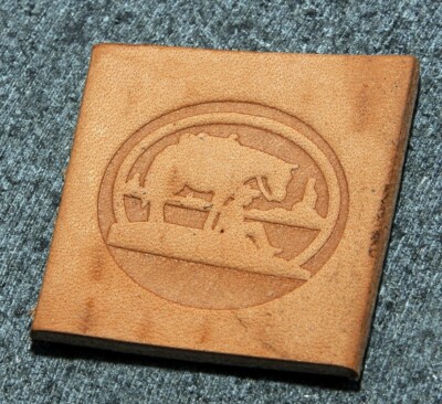 COWBOY AND HORSE Leather Embossing / Clicker Stamp, Delrin / Acetal, NEW #003