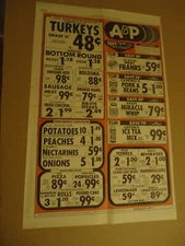 A & P grocery GETTYSBURG PA 1976 newspaper ad