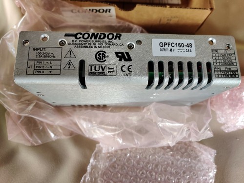 NEW IN BOX CONDOR POWER SUPPLY GPFC160-48 100-240VAC Input 48V Output 3.4A - Picture 2 of 9