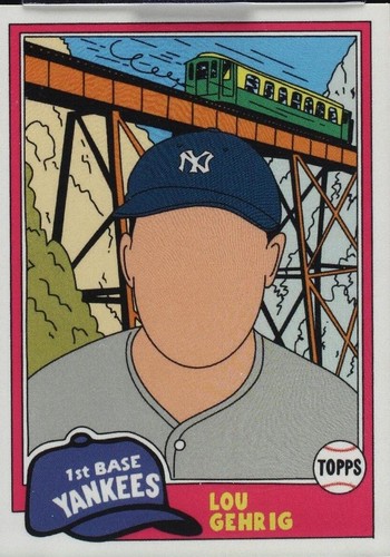 2021 Topps Project 70 - Joshua Vides Lou Gehrig #250. 1/1 Gold