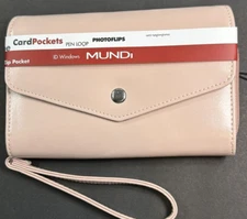 MUNDI Womans / CEO Clutch- Big Fat Wallet / Full Zip / DUSTY ROSE / Matte / New