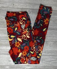 NEW Vintage LuLaRoe TC Tall  Curvy Leggings Multicolored Abstract Floral