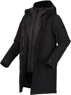 Regatta Brentley 3 in 1 wasserdichte isolierte Jacke wattierter Mantel 10 12 14 16 18