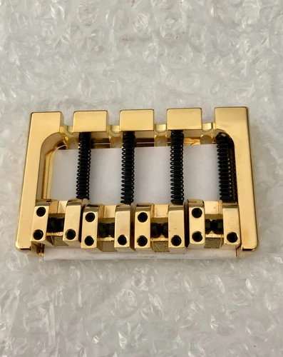 Hipshot A 4-String Brass Bass Bridge .656 Spacing - Brand New, Hardware Included