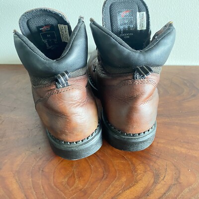 Red Wing Boots Mens 12 EE Work Combat 926 Brown Leather Lace  display picture 1