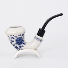 Ceramika Jarmuż Fajka tytoniowa Zakrzywiona łodyga Smoking Pipe Stojak na fajki Holde