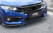 Front Fog Light Eyelid Eyebrow Frame  Carbon Fiber Texture For Honda Civic 10th