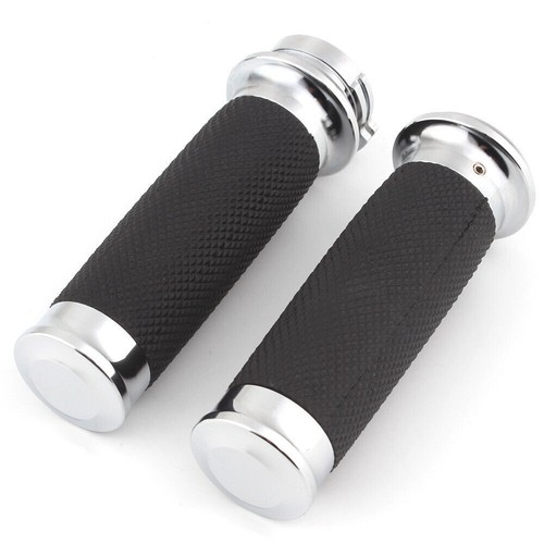 1 inch Motorcycle Handlebar Hand Grips Custom Fit For Harley Road King Sportster - Picture 7 of 12