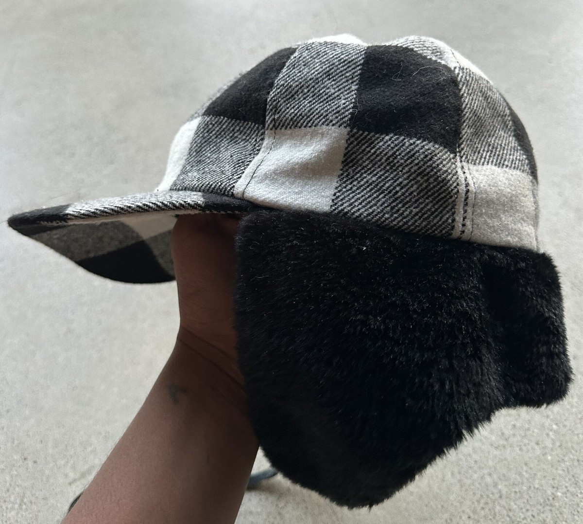 Vintage DPC Dorfman Pacific Co. Authentic Buffalo Plaid Trapper