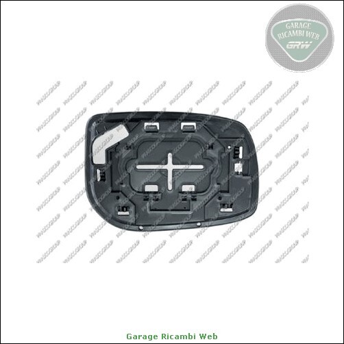 GRWTY3257504-PRS Vetro piastra specchio GRW Sx Sinistro per TOYOTA YARIS