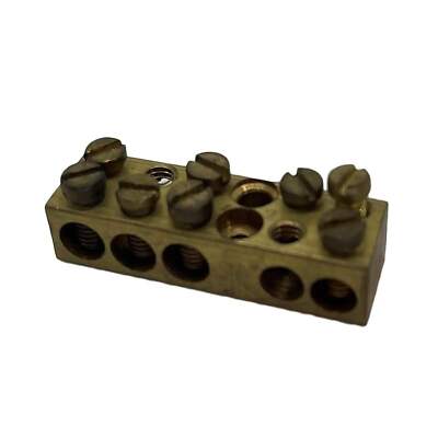 Clipsal Meter Links Neutral and Active Brass Bar Link 41mm 100A 5 Hole L5P