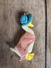Beatrix Potter Jemima Puddle Duck Flat Porcelain Ornament Schmid 1982  — photo 2