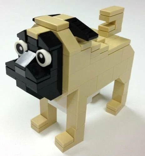 Pug lego set top
