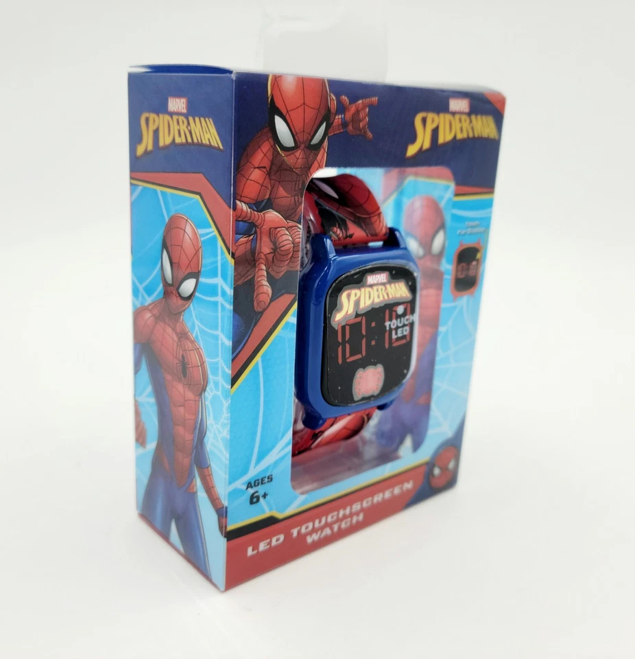 Reloj Marvel Spiderman Pantalla Táctil LED Niños Spiderman Reloj Hombre Nuevo Foto 3 de 4