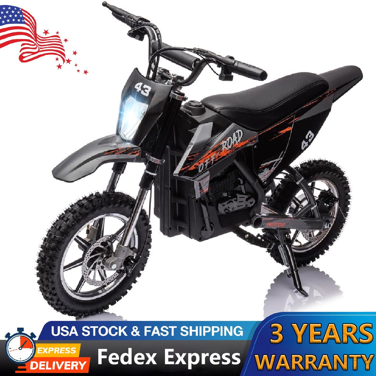 Kids 36V Ride On Motorcycle Fast Speed Electric Off-Road