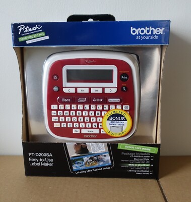 BROTHER P-TOUCH PT-D200SA LABEL MAKER LIMITED EDITION. NEW