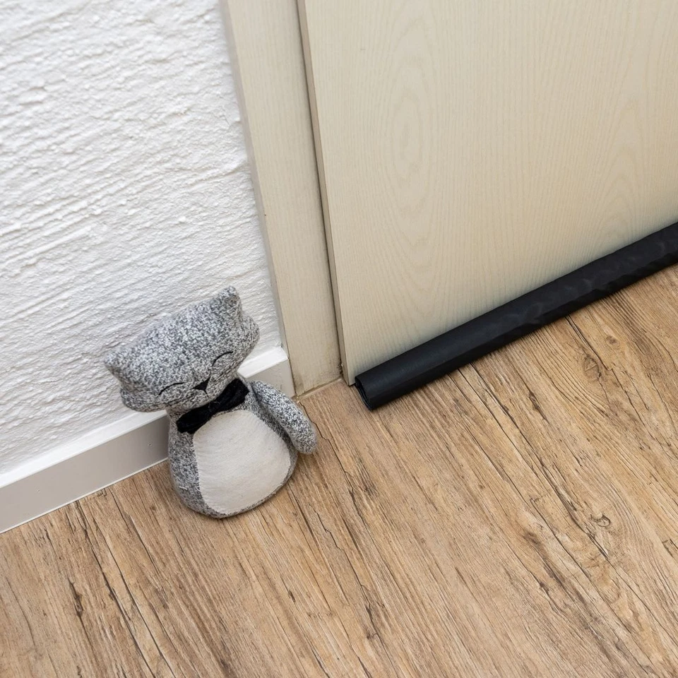 Zugluftstopper für Türen - Zuschneidbar - Luftzugstopper mit Doppeldichtung - Bild 4 von 4