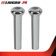 FIT FOR 1971-1988 GM CHEVY CARS & TRUCKS 1PAIR CHROME DOOR LOCK KNOBS PLASTIC