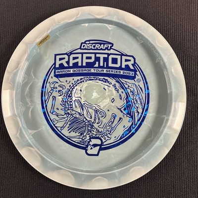 Discraft Swirl ESP Raptor 2023 Aaron Gossage Tour Series Bottom Stamp 176g