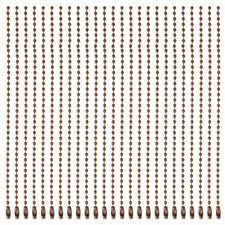 Ball Bead Chains, 5.9 Inch, Coffee Brown  100 Pcs , Dog Tag Chain Keychain