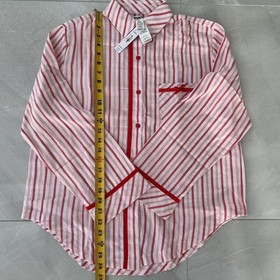 NWT Victoria Secret Pink Striped Pajama Set Small Soft Lounge Long Sleeves