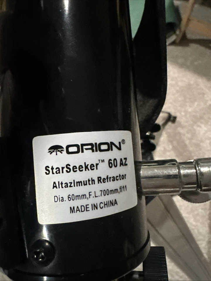 Orion Star seeker 60 AZ altazlmuth Refractor Telescope  - Image 3 of 4