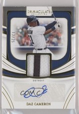 2022 Panini Immaculate Material Signatures Prime 13/25 Daz Cameron Auto uk2