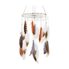 Boho Feather Baby Mobile for Crib, Bohemian Nursery Gender Neutral ... Fast Ship