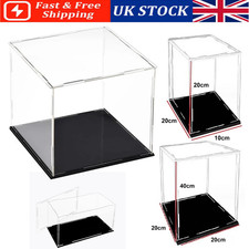 Acrylic Display Case Clear Assemble Box Dustproof Collectible Figure Protection