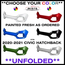 NEW REAR BUMPER FOR 2020-2021 CIVIC HATCHBCK PAINTED CHOOSE YOUR COLOR HO1100322