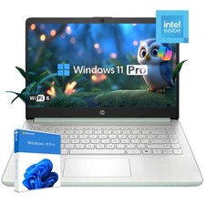 HP 14 Laptop 14" HD 4 core Intel Processor N150 UPTO 16GB RAM 128eMMC Windows 11