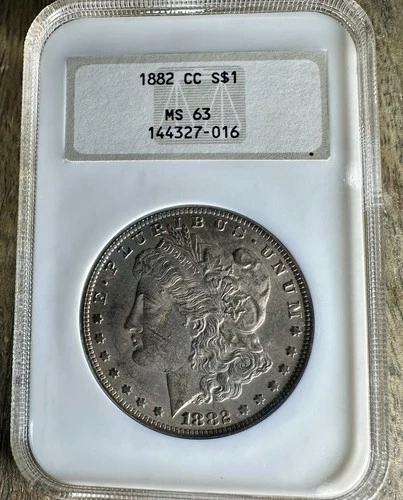 1882-CC Morgan Silver Dollar NGC MS63