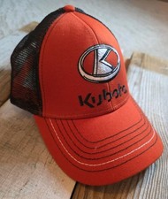 Kubota Red Black Mesh Embroidered Logo Adjustable Hat