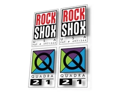 ROCKSHOX Quadra 21 Fork Suspenison Decal Mountain Bike Cycling Sticker Adhesive