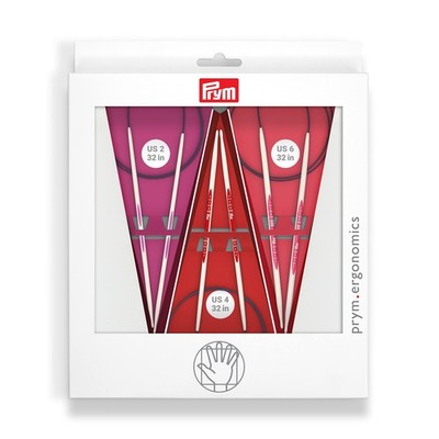 Prym Ergonomics 32'' Circular Knitting Needles Set, Size US 2, 4 & 6