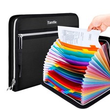 Tamfile Fireproof Waterproof Safe Expanding File Folder Accordion Document Or...