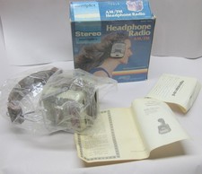 NEW IN OPEN BOX Vintage Jasco Model 222-XL AM/FM MPX Headphone Radio Tested